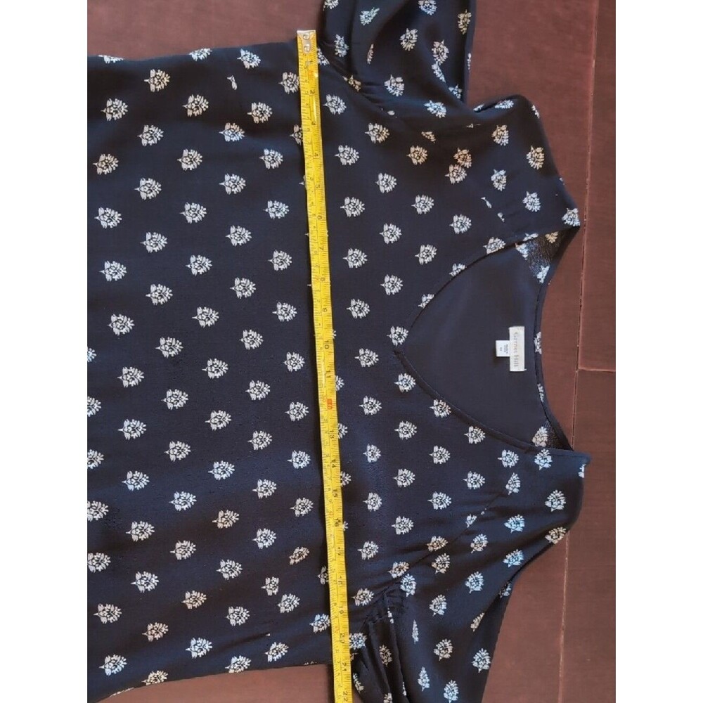 Garnet Hill | Bohemian Pocket Detail Dress | 12 | Black & White - Picture 7 of 11
